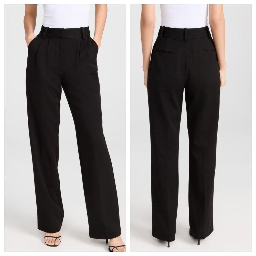 Favorite Daughter Black Wide-Leg Pants